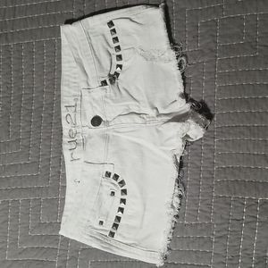 Y2K era rue21 white denim shorts